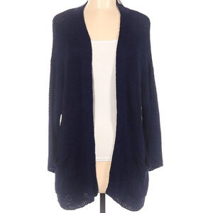 Ceny Open front long sleeve Cardigan Size Small Navy Blue NEW